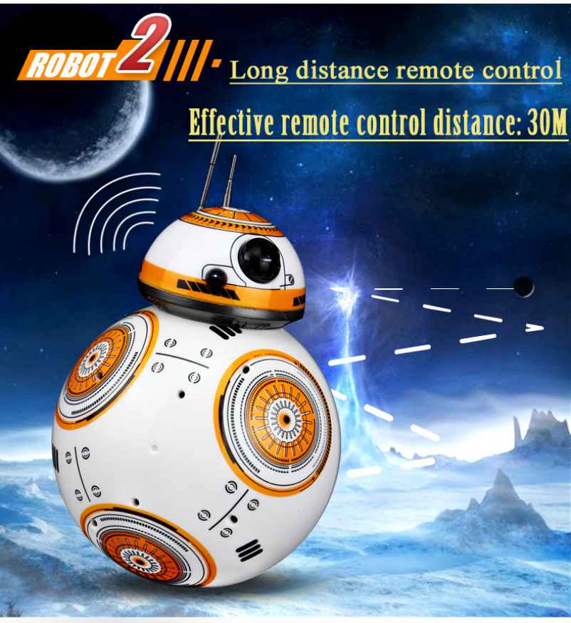 Intelligent Star Wars RC BB8 Robot With Sound Action Remote Control