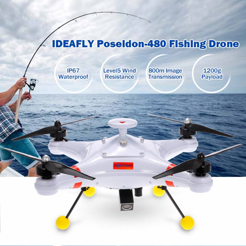 Poseidon 480 Professional Fishing Drone with 700TVL Camera