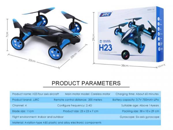 jjrc h23 drone dimensions