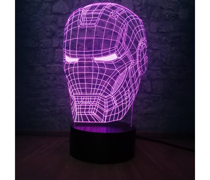 Marvel - Lampe 3D LED Iron Man - Lampe - LDLC