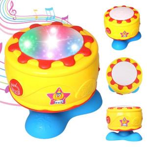 rotating musical drum with light