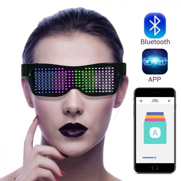 LED Bluetooth glasses Controlled by phone