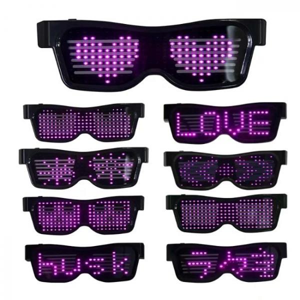 Led Bluetooth Glasses connected with smartphones -Various designs and patterns