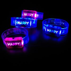 Light Up Bracelet with glowing letters