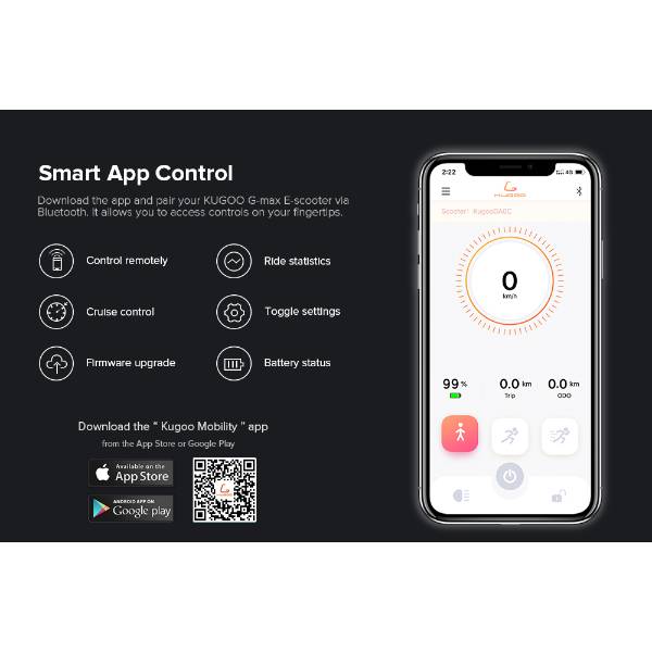 KUGOO G MAX E-Scooter Smartphone application
