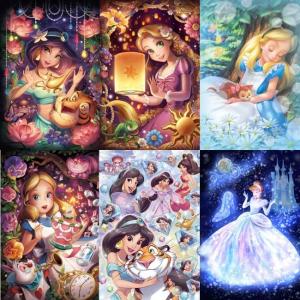 Painting with diamonds in 5d - fairytale princesses