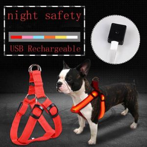 Led Dog Harness Anti-Lost Charged by USB that keeps pets safe