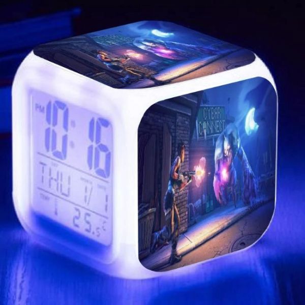 Battle Royale LED color changing digital clock