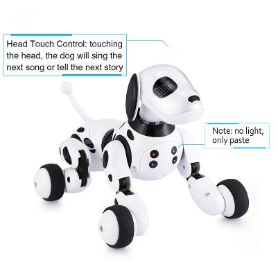 artificial intelligence programmable robot dog with head touch control