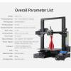 Creality fast and high precision 3d printer with multiple parameters