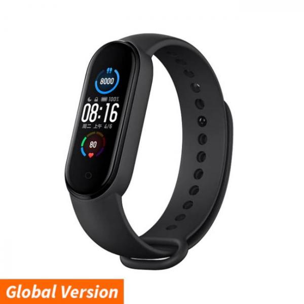 Black Xiaomi Mi Band 5 health smart watch