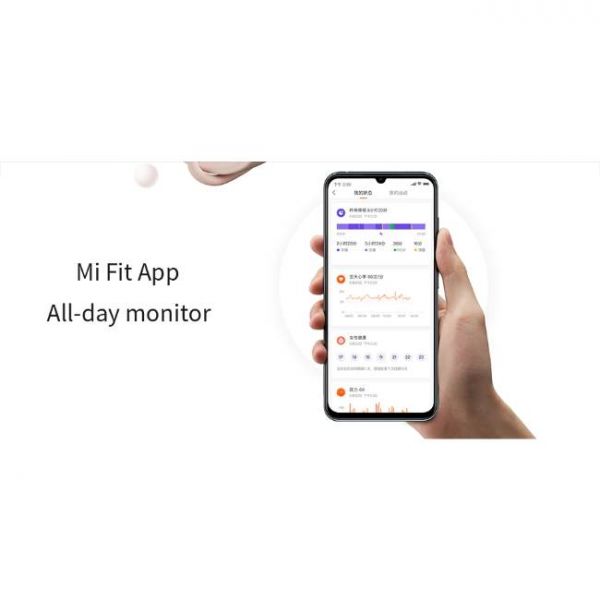 Xiaomi Mi Band 5 health smart watch connected with Mi Fit Application