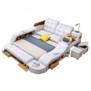 intelligent massage white bed with multiple functions