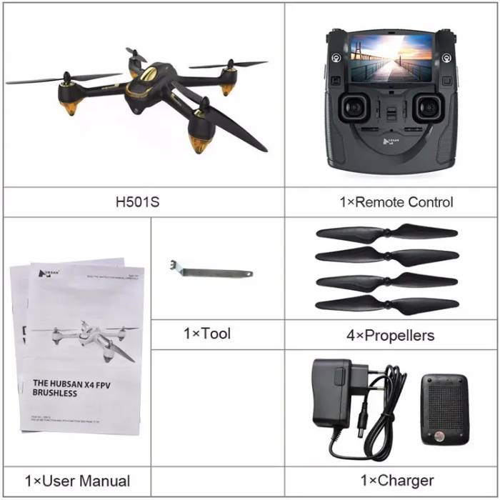 Hubsan X4 H107C -Super Quick Camera Drone - Half Chrome Drones