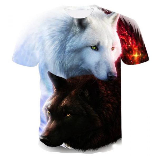 Wolves 3d printed t-shirt in low price