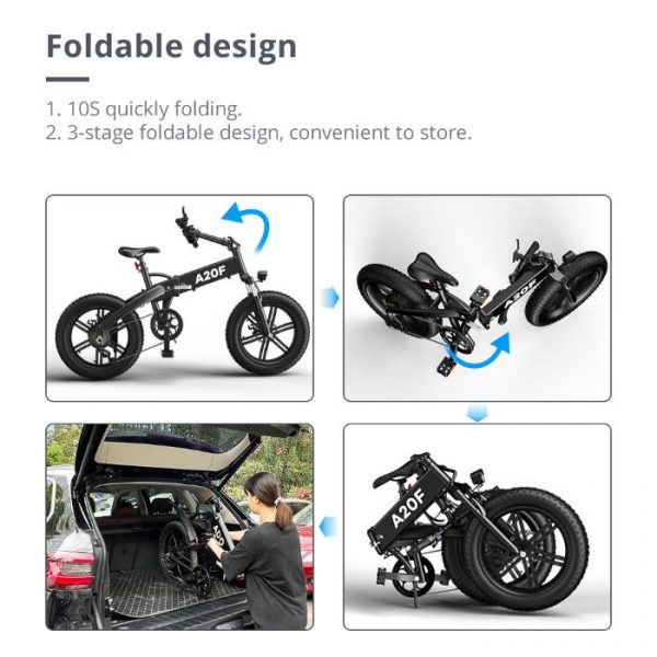 electric bike with a nice foldable design