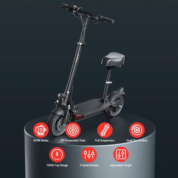 foldable electric scooter with a lot of features