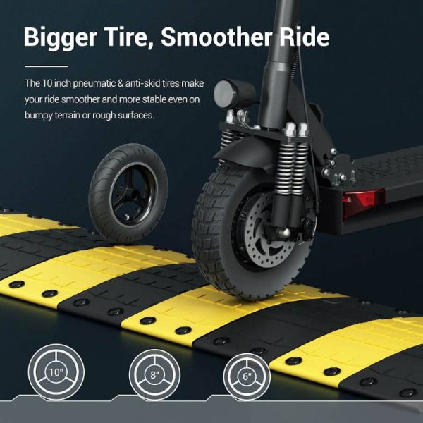 foldable electric scooter with large tires