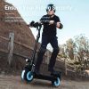 foldable electric scooter with front and back disc brakes
