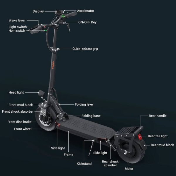 foldable electric scooter with 3 sports mode