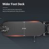 foldable electric scooter with a durable and wide foot deck