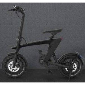 mini electric bike in black color