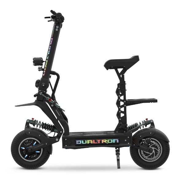 affordable dualtron electric scooter with seat in black color