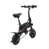 cheap electric bike in black color that is easy to ride - backview