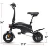 cheap electric bike in black color with small dimensions