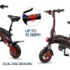 cheap electric bike in black color with dual disk braking