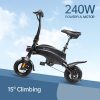 cheap electric bike in black color with high hill grade