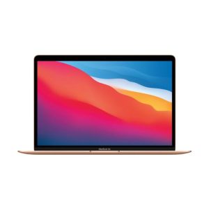 high end air macbook in gold color