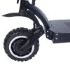 cheap nanrobot electric scooter in black color with sturdy tires