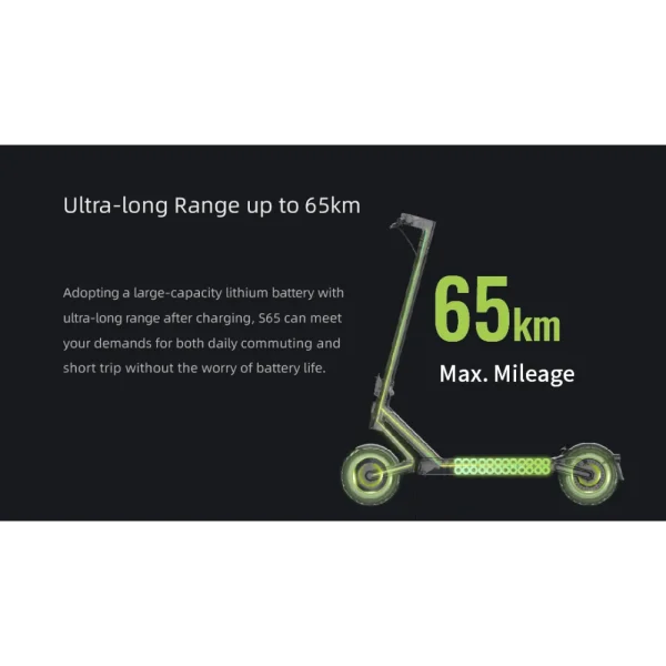 high quality electric scooter with high capacity battery