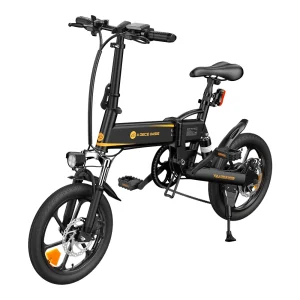 foldable electric bike in black color
