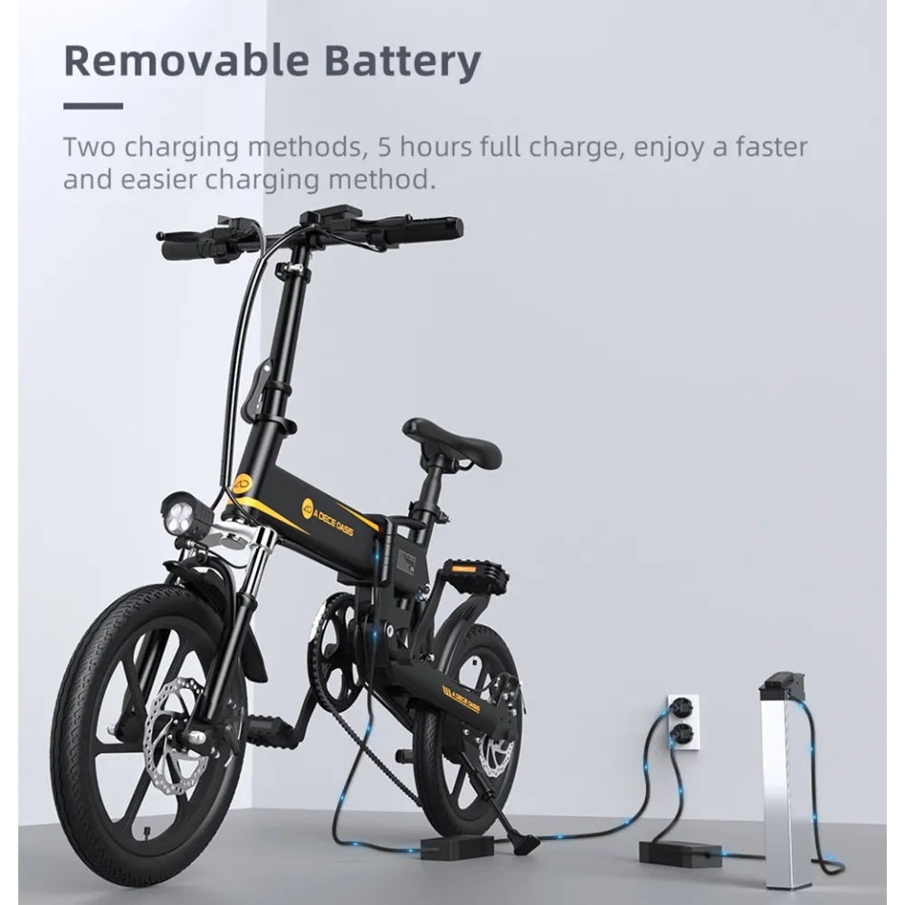 foldable electric bike replaceable battery