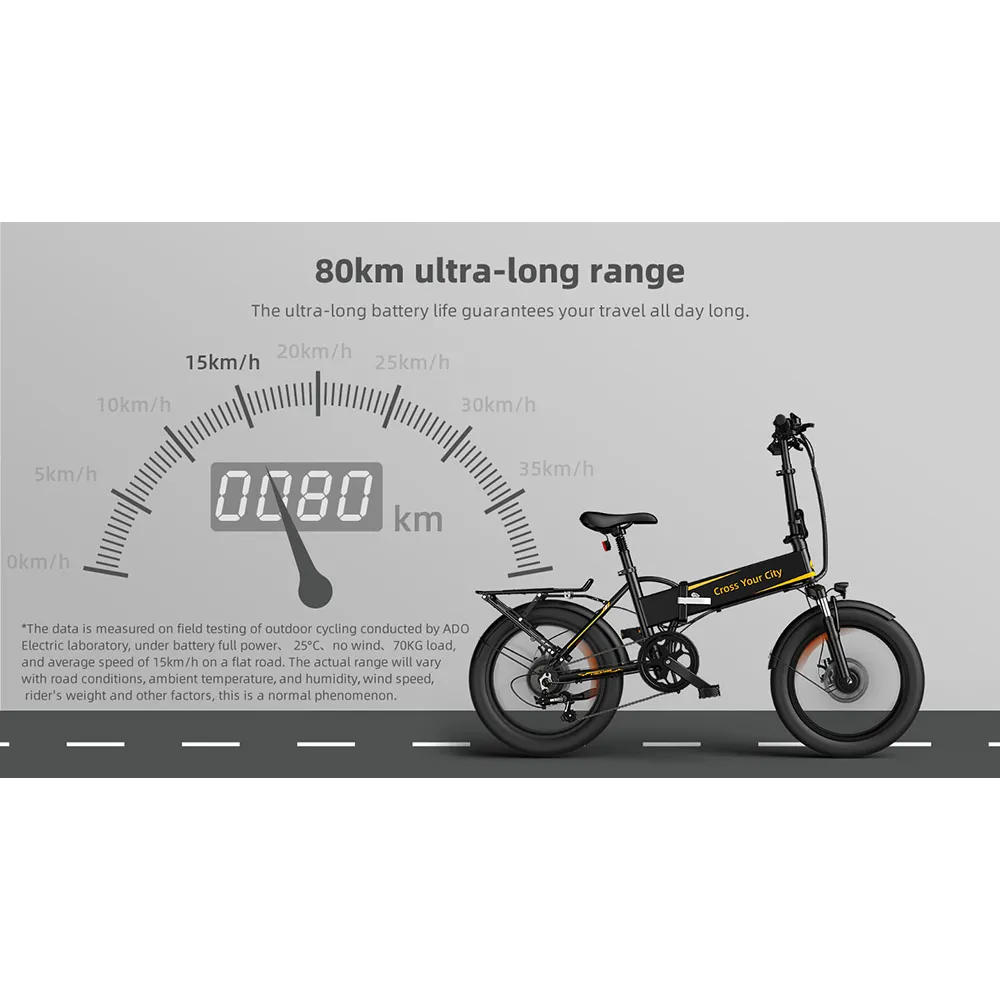 cheap foldable electric bike without throttle with high mileage
