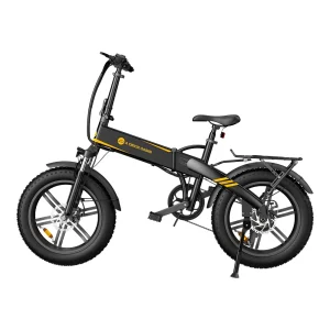 cheap foldable electric bike without throttle in black color