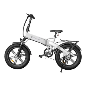 cheap foldable electric bike without throttle in white color