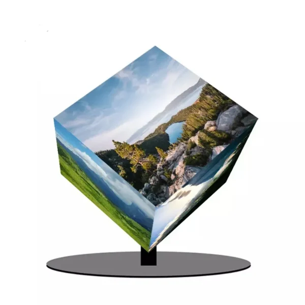 High resolution Cube LED Display with stand