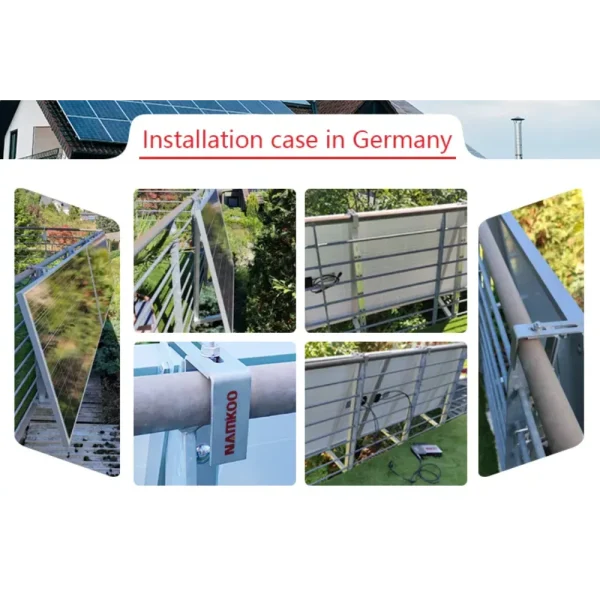 solar balcony system that is easily installed