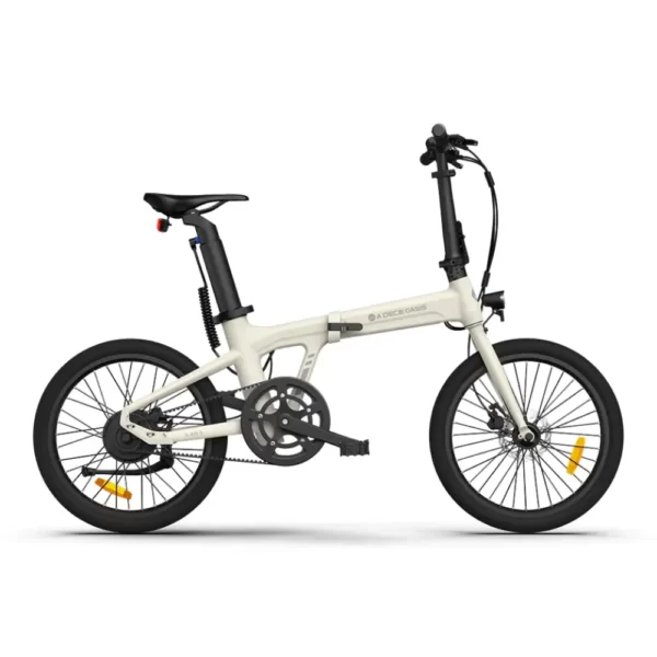cheap foldable electric bike without throttle in ivory color