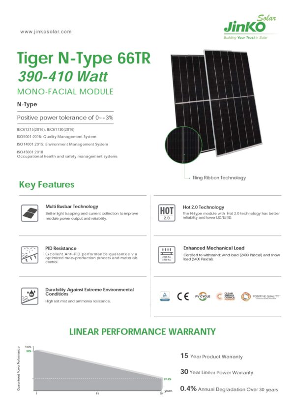 high efficiency mono n-type solar module suitable for all kinds of roofs