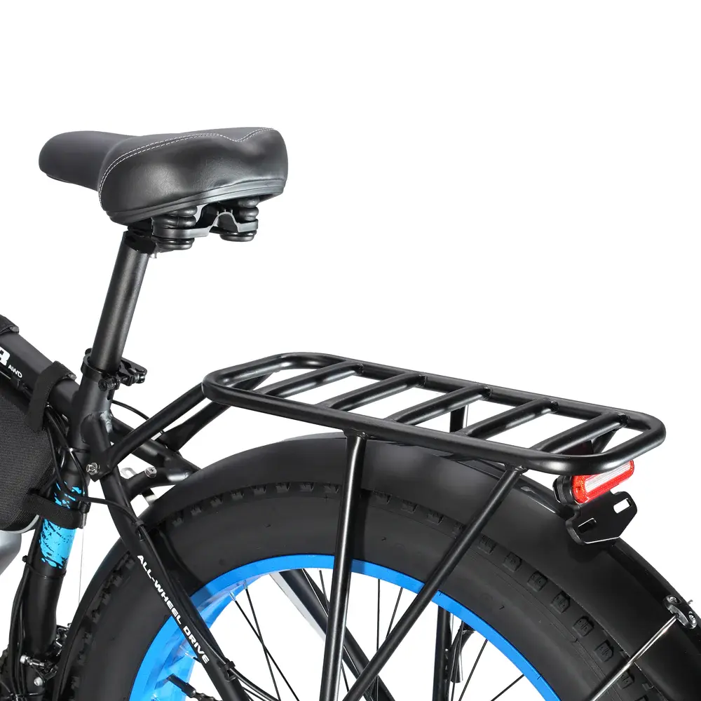 economic electric bike with sturdy rear rack