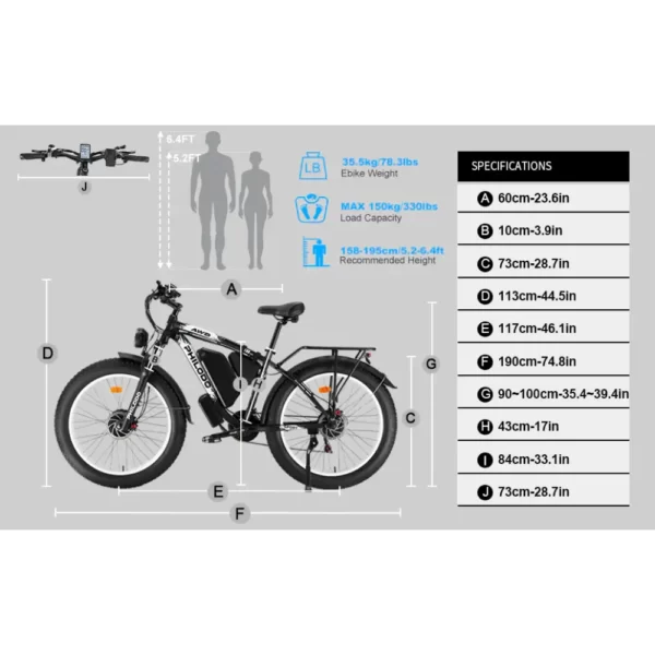 economic electric bike with powerful dual motors