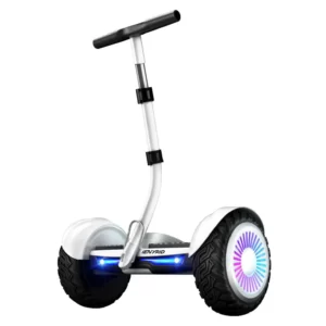 Electric scooter with a a sturdy and strong build.