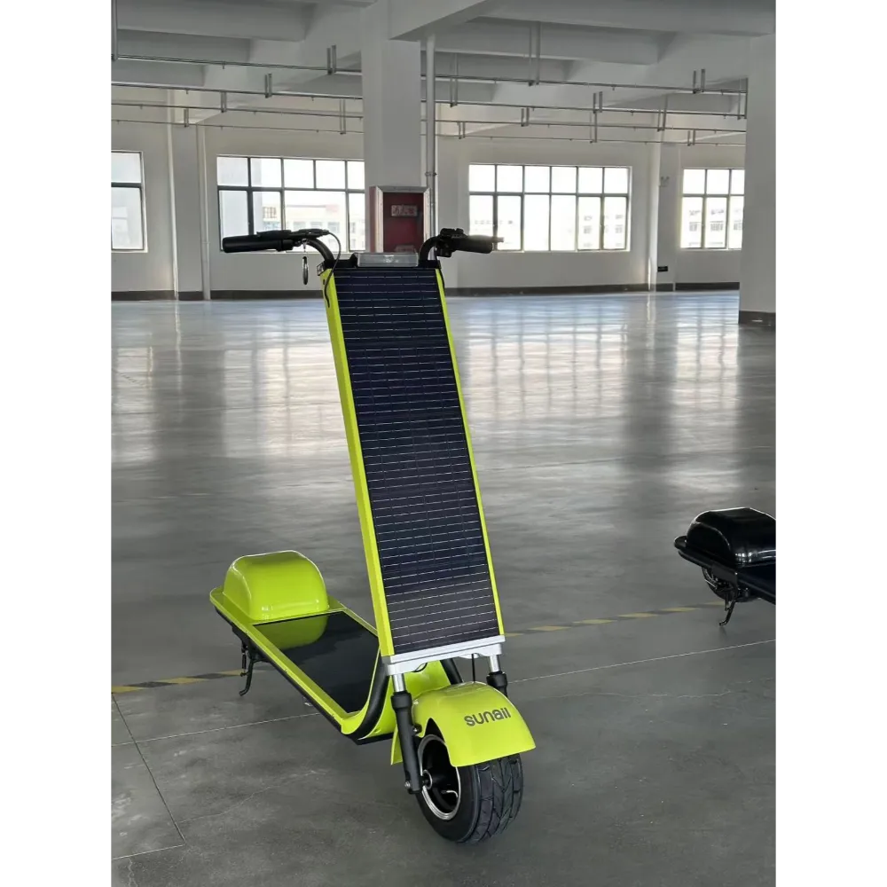 scooter powered by solar panels