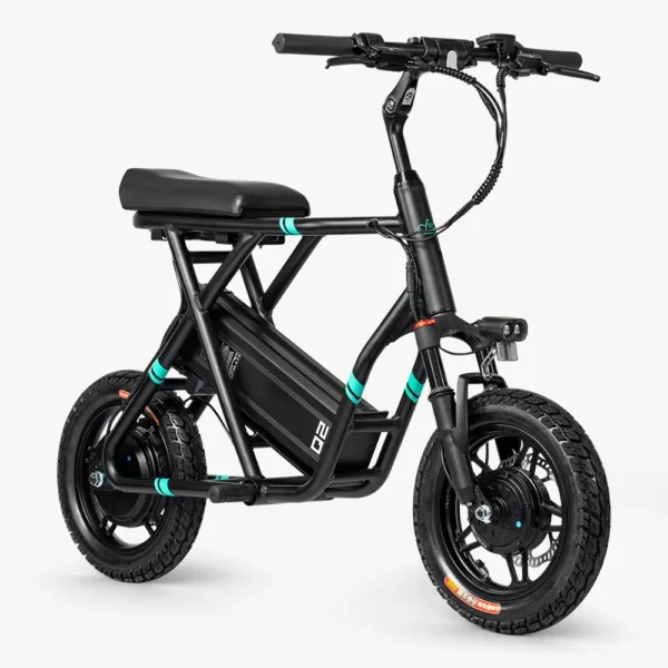 electric scooter with fat off-road tires and seat