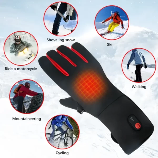 heated ski gloves for all outdoor winter activities