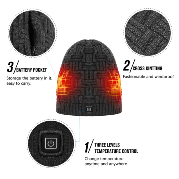 heated hat with many features